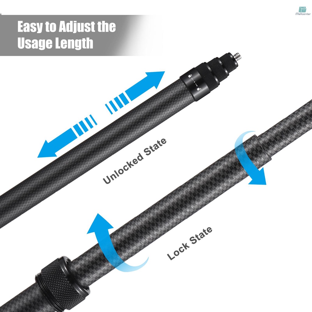 Giá Đỡ Máy Ảnh 1 / 4 Inch Đinh Vít 36cm - 150cm / 14.2in-59in Co Came-6.5