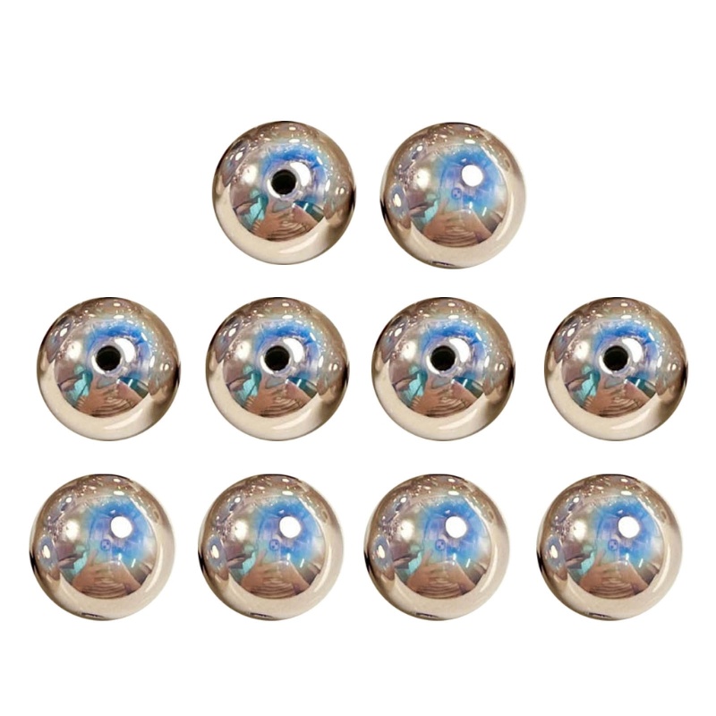 Bộ 10 Hạt Xỏ Lỗ Tròn Bằng Acrylic Dùng Để Làm Vòng Tay Và Vòng cổ