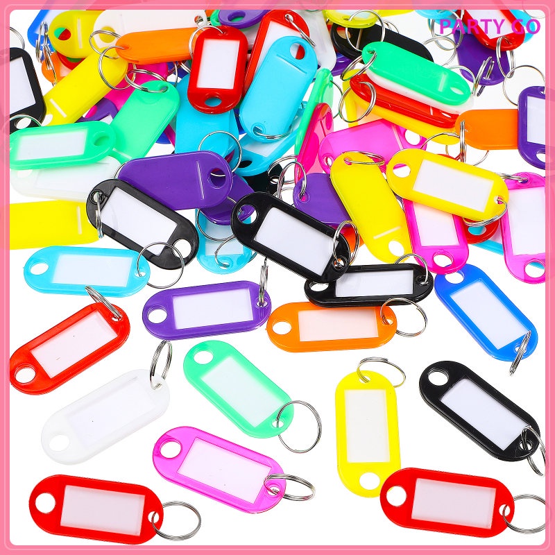 Set 100 Móc Khóa Nhựa Pp Nhiều Màu Sắc