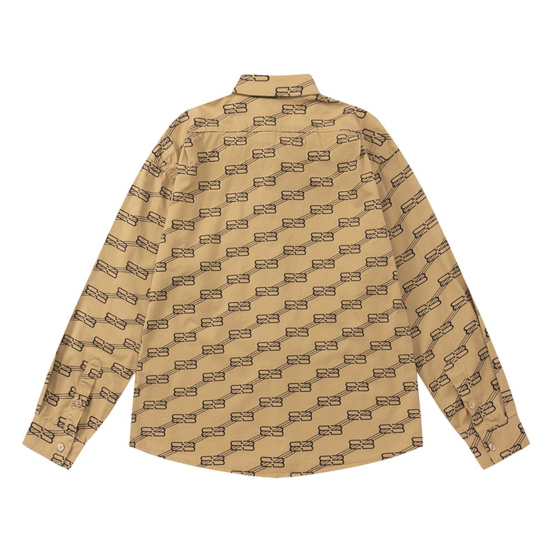 Áo Sơ Mi Unisex Tay Dài In Họa Tiết B-A 88 Thời Trang Chất Lượng Cao