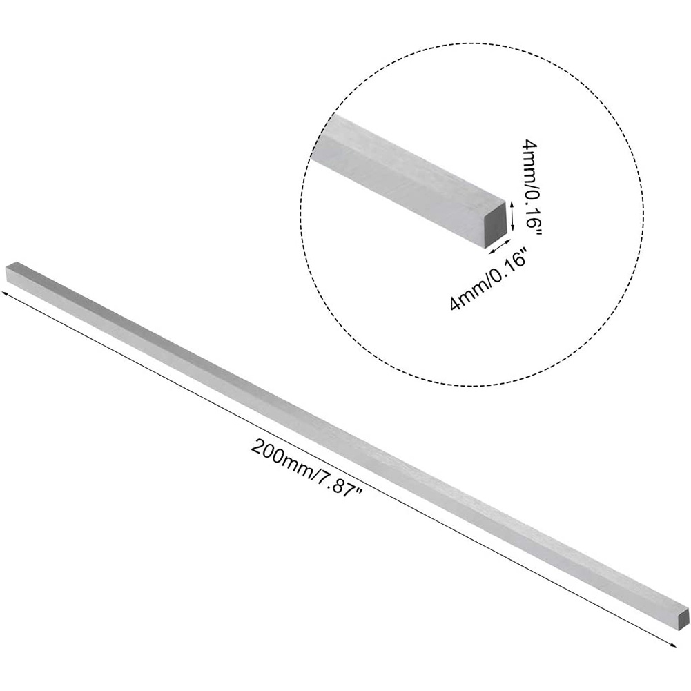 Thanh Thép Trắng 200mm Khắc Và Nhiều Mũi Khoan