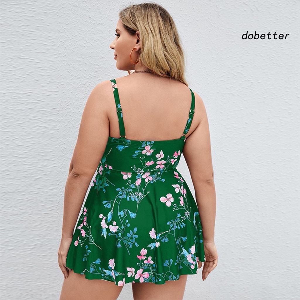 1 Bộ Đồ Bơi Bằng Polyester Mềm Mại In Họa Tiết Xinh Xắn Có Miếng Đệm Ngực Dành Cho Nữ