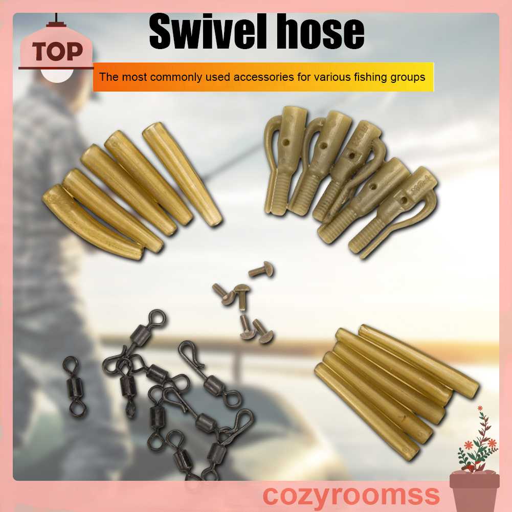 Set 30 Ống Cao Su Mềm Có Khớp Khuyên Cho Câu Cá