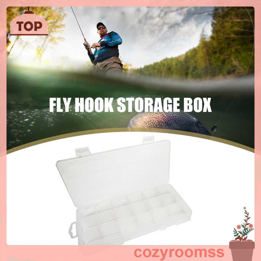 Hộp Nhựa 15 Ngăn Đựng Lưỡi Câu Cá Tiện Lợi