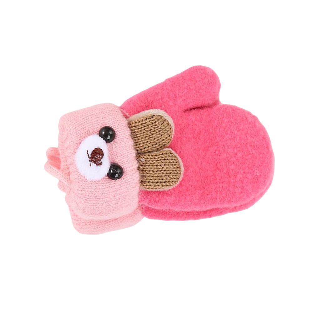 Găng Tay Len Co Giãn Họa Tiết Hoạt Hình Dễ Thương Cho Bé 0-3 Tuổi