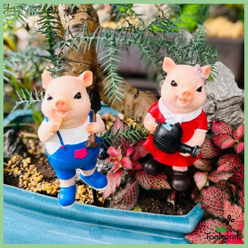 Mô Hình Chú Heo Điêu Khắc Trang Trí Sân Vườn / Trong Nhà / Ngoài Trời