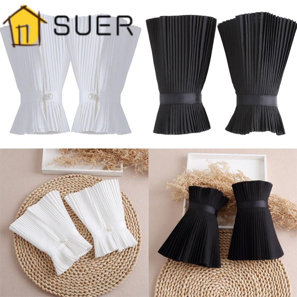 1 Cặp Ống Tay Áo Chống Nắng Giả Viền Bèo Thời Trang Xuân Thu