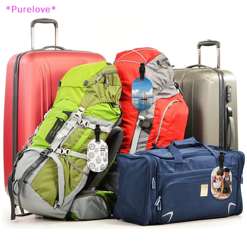 Set 10 Thẻ Hành Lý Du Lịch Hai Mặt Màu Trắng Mới