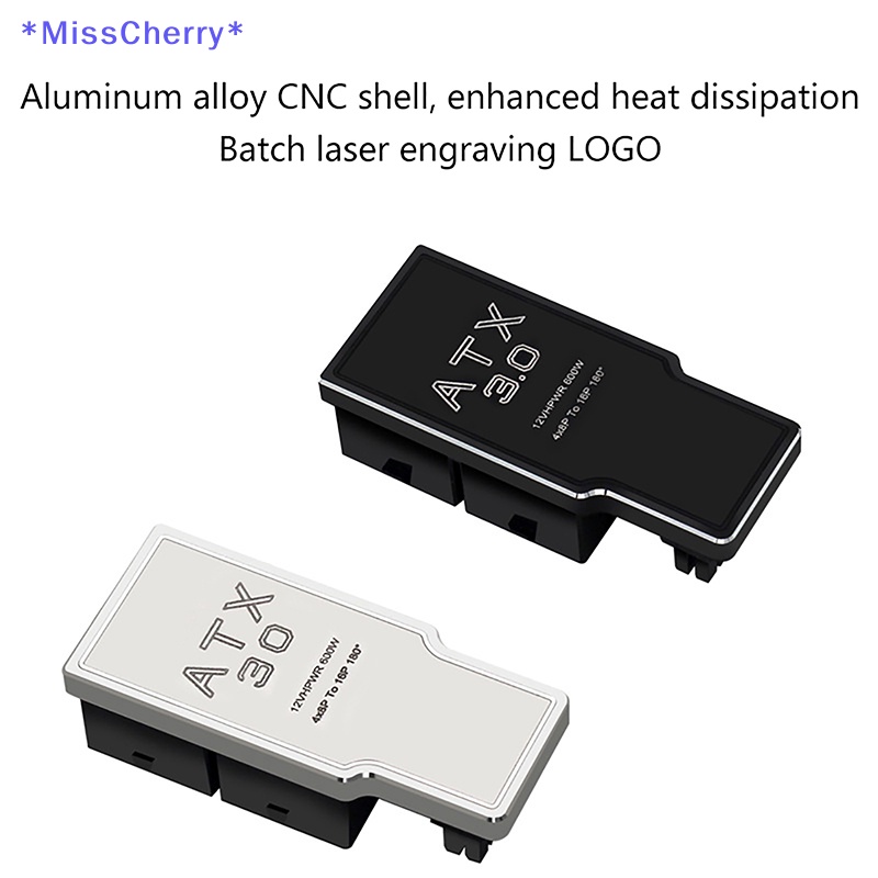 Mchy &gt; ATX 4X8 Pin Female Sang Male 12VHPWR 12 + 4P 180° Đầu Nối Nguồn Góc Vuông Mới