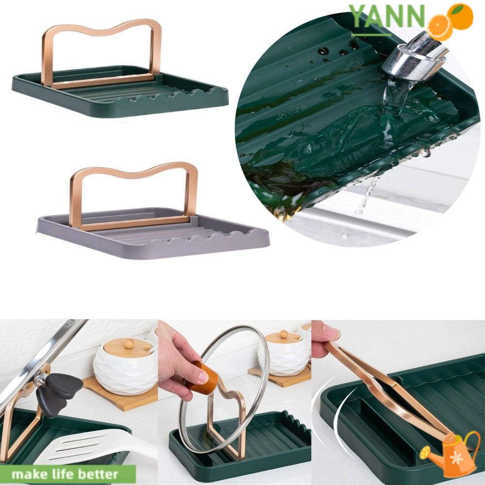Giá Đỡ Nắp Nồi / Muỗng Đũa 1 Ngăn Có Thể Gấp Gọn Tiện Lợi Dành Cho Nhà Bếp