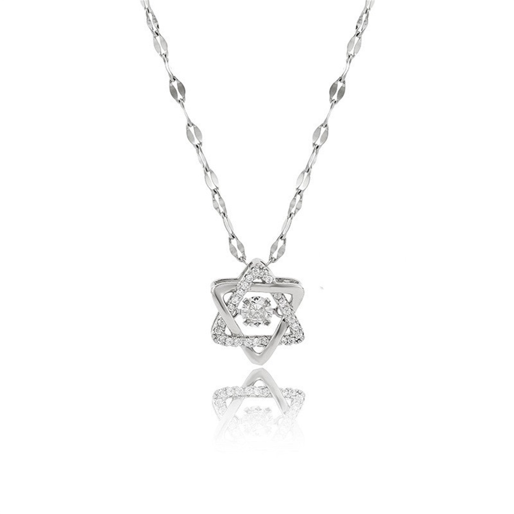 1 Vòng cổ Hợp Kim Đính Kim Cương Nhân Tạo Sang Trọng Cho Nữ