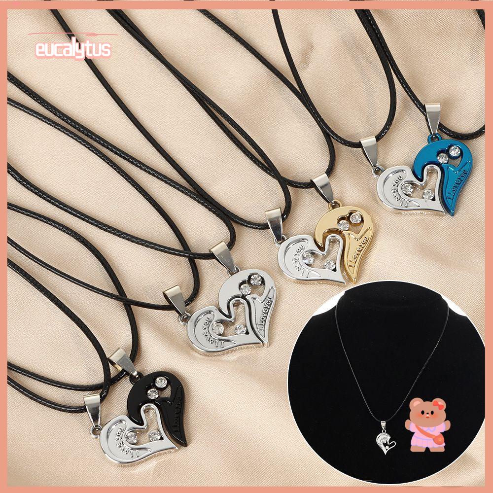 EUTUS Dây Chuyền Tình Bạn Mặt Trái Tim Khắc Chữ Best Friends