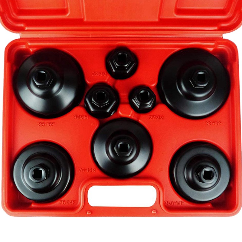 Set 9 Nắp Lọc Dầu 27mm 32mm 36mm 74mm 75.6mm 76mm 86mm 93mm Chuyên Dụng