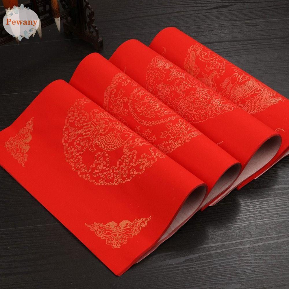 Set 20 Tờ Giấy Viết Thư Pháp Mừng Năm Mới