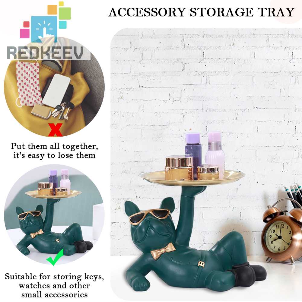 Hộp Đựng Đồ Dùng Hình Chó Bull Bằng Nhựa Độc Đáo Trang Trí Nhà Cửa / Phòng Khách