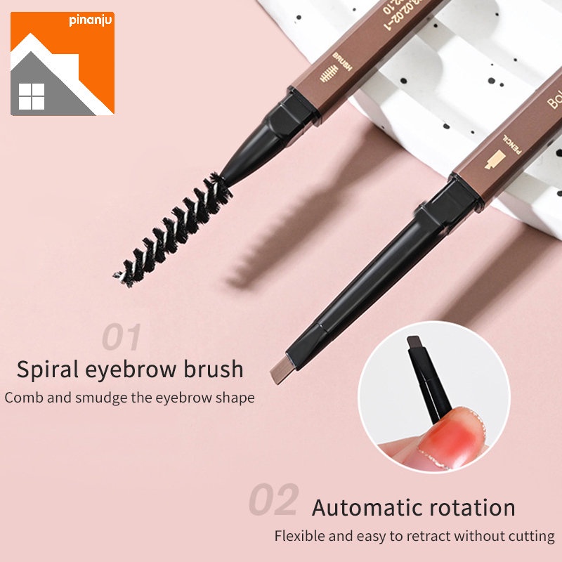 Bút Kẻ Lông Mày Hai Đầu Chống Thấm Nước Sáng Tạo