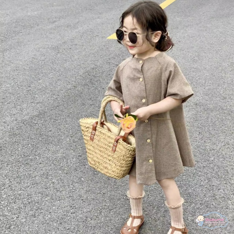 Đầm Công Chúa Phối Ren Phong Cách Hàn Quốc Thời Trang Mùa Hè Cho Bé Gái