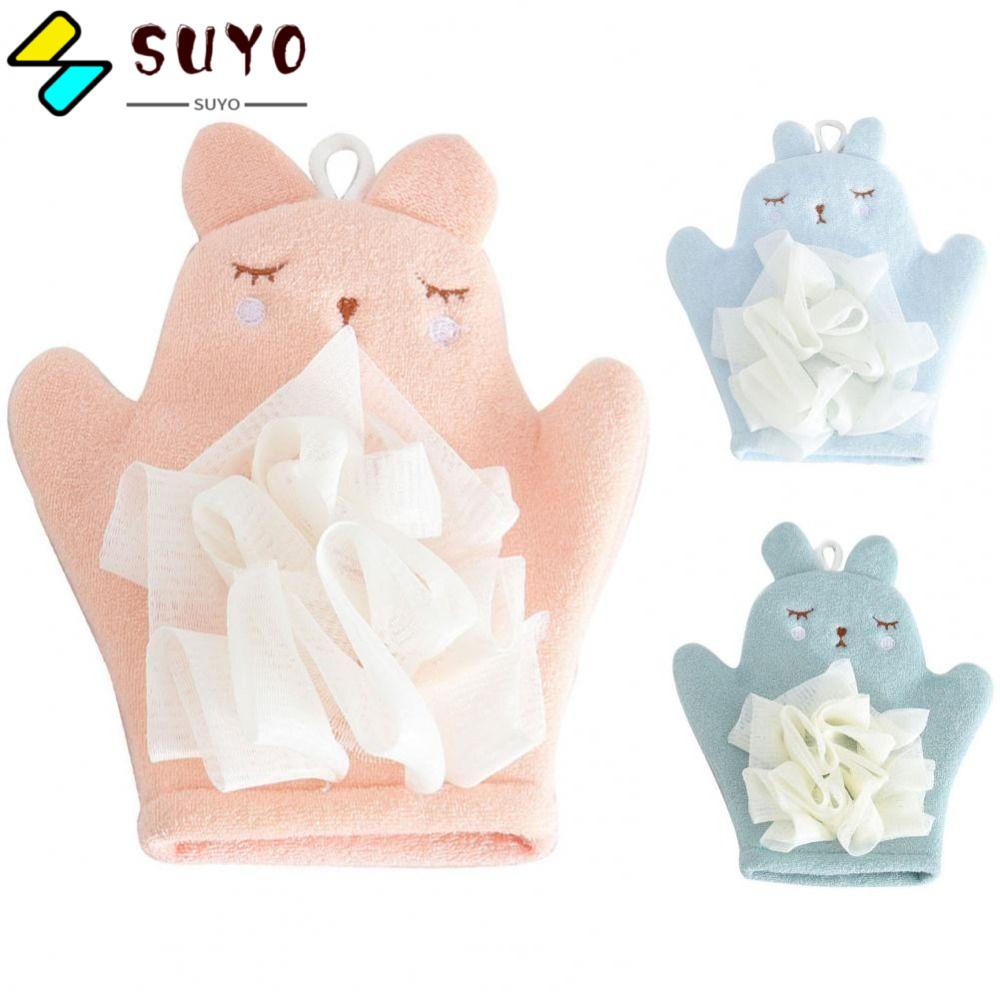 Găng tay đi tắm Hai Mặt Mềm Mại Tẩy Tế Bào Chết