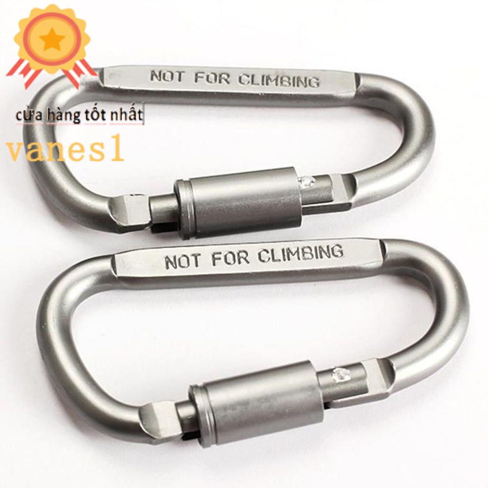 Móc Khóa Carabiner 8cm Kẹp Dây Thừng Leo Núi / Cắm Trại VANES1