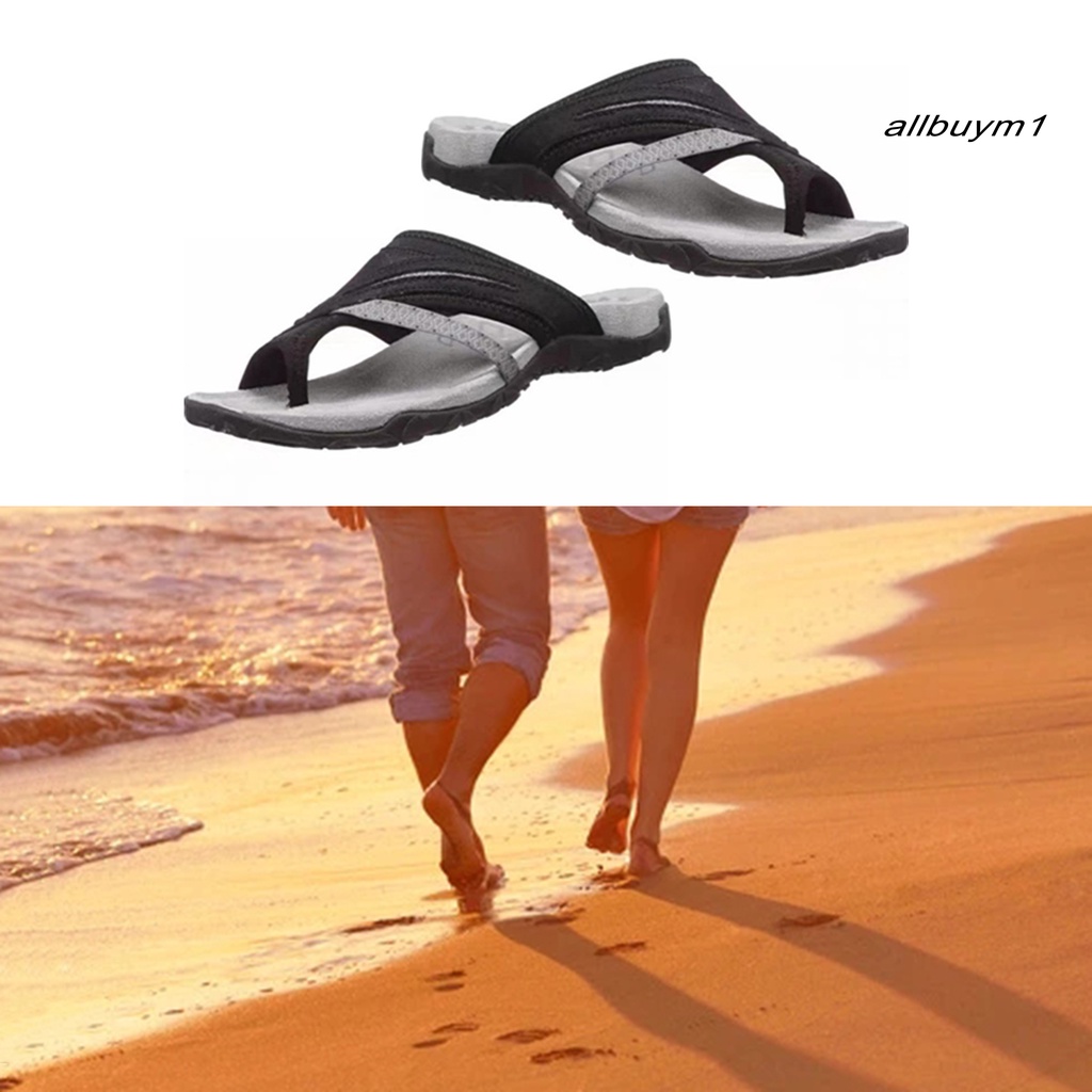 1 Đôi Dép Xỏ Ngón Cao Su Chống Trượt Thoải Mái Thời Trang Đi Biển Cho Nữ