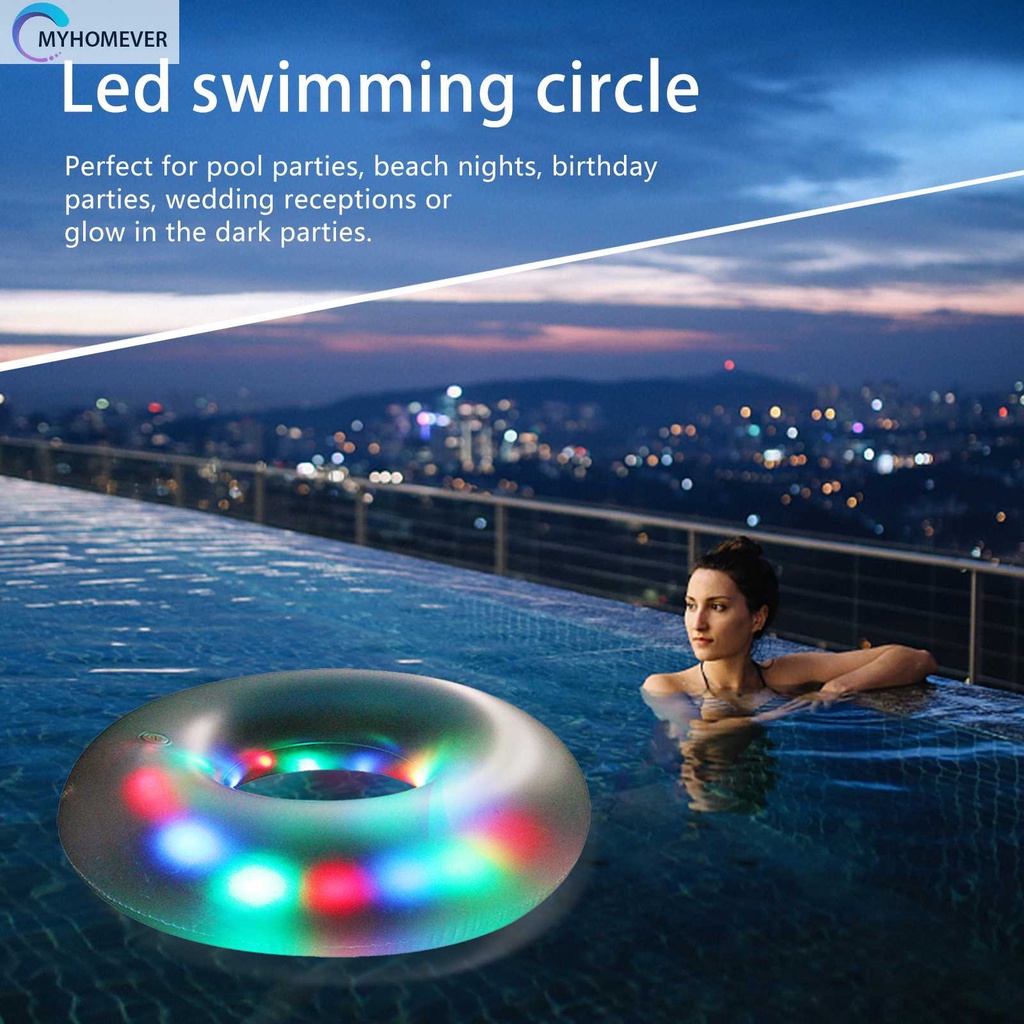 Phao Bơi Bơm Hơi Có Đèn LED Phát Sáng