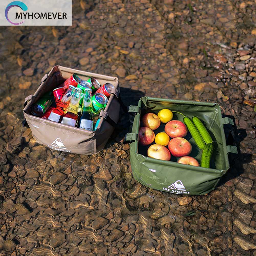 Xô Đựng Nước Có Thể Gấp Gọn Tiện Dụng Khi Đi Cắm Trại