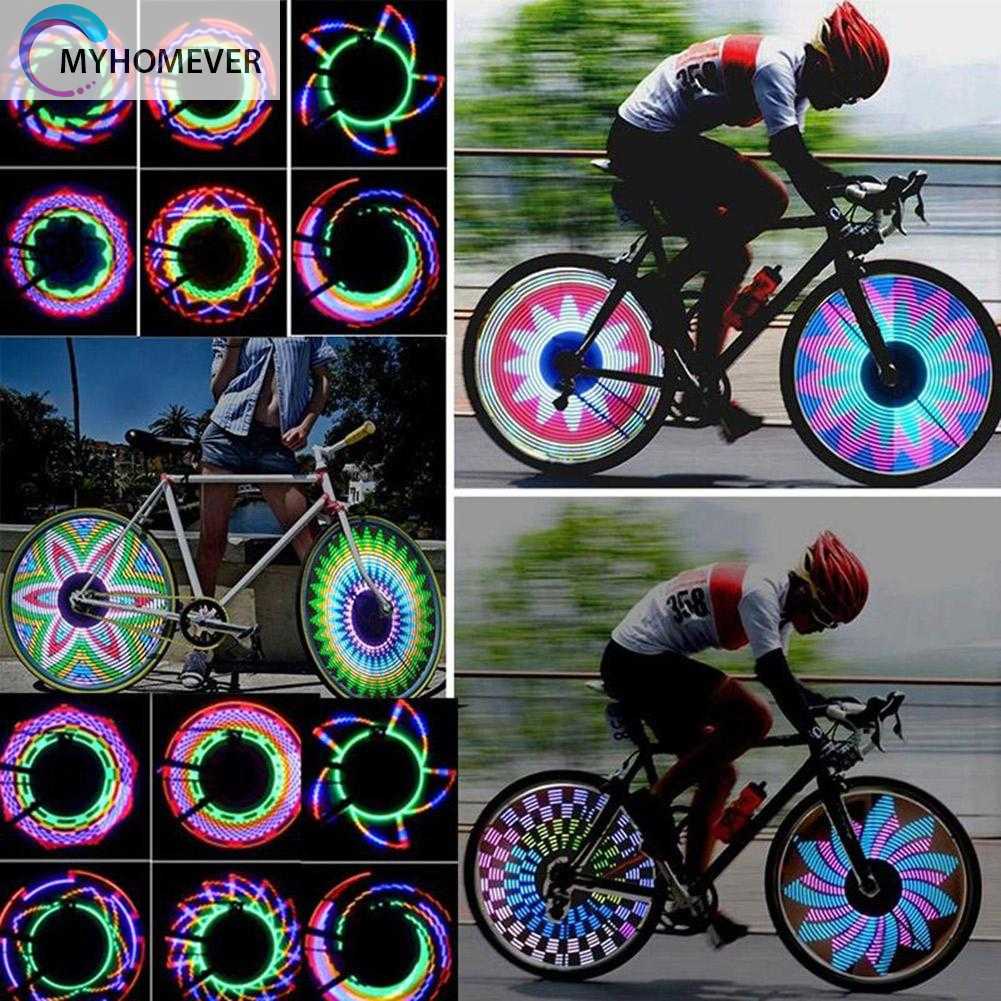 Set 2 Đèn Led 32 Bóng Nhiều Màu Sắc Gắn Căm Xe Đạp Leo Núi