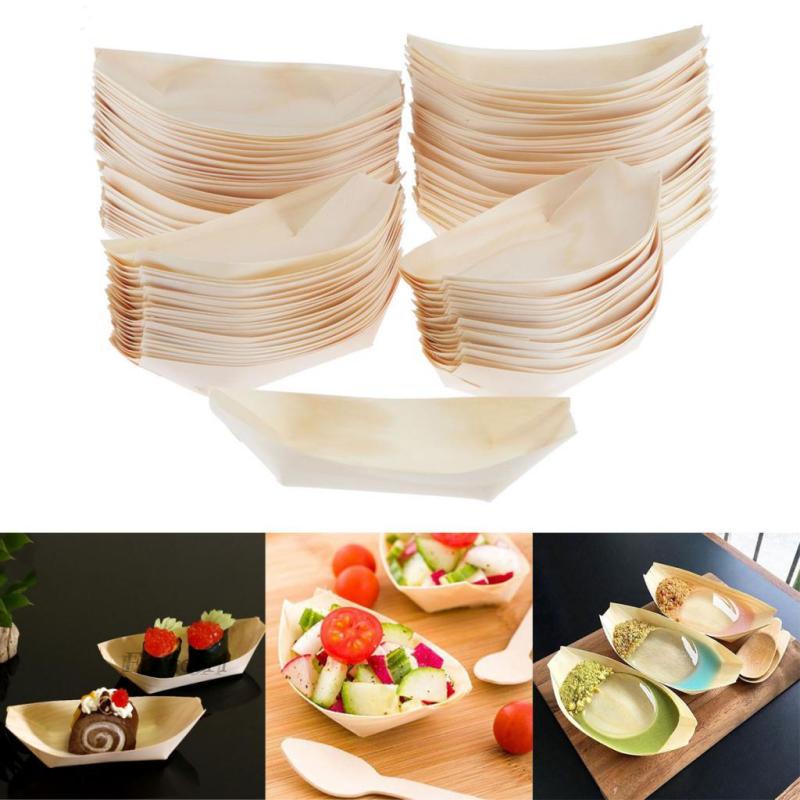 [Fenteer1] Thuyền Phục Vụ Bằng Gỗ 50mm