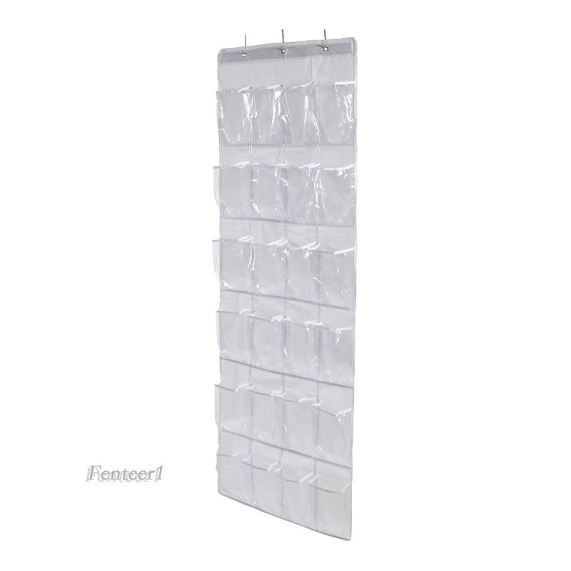 Túi Đựng Giày 160x48cm - Trắng, 24 Ngăn, Kích Thước 160x48cm