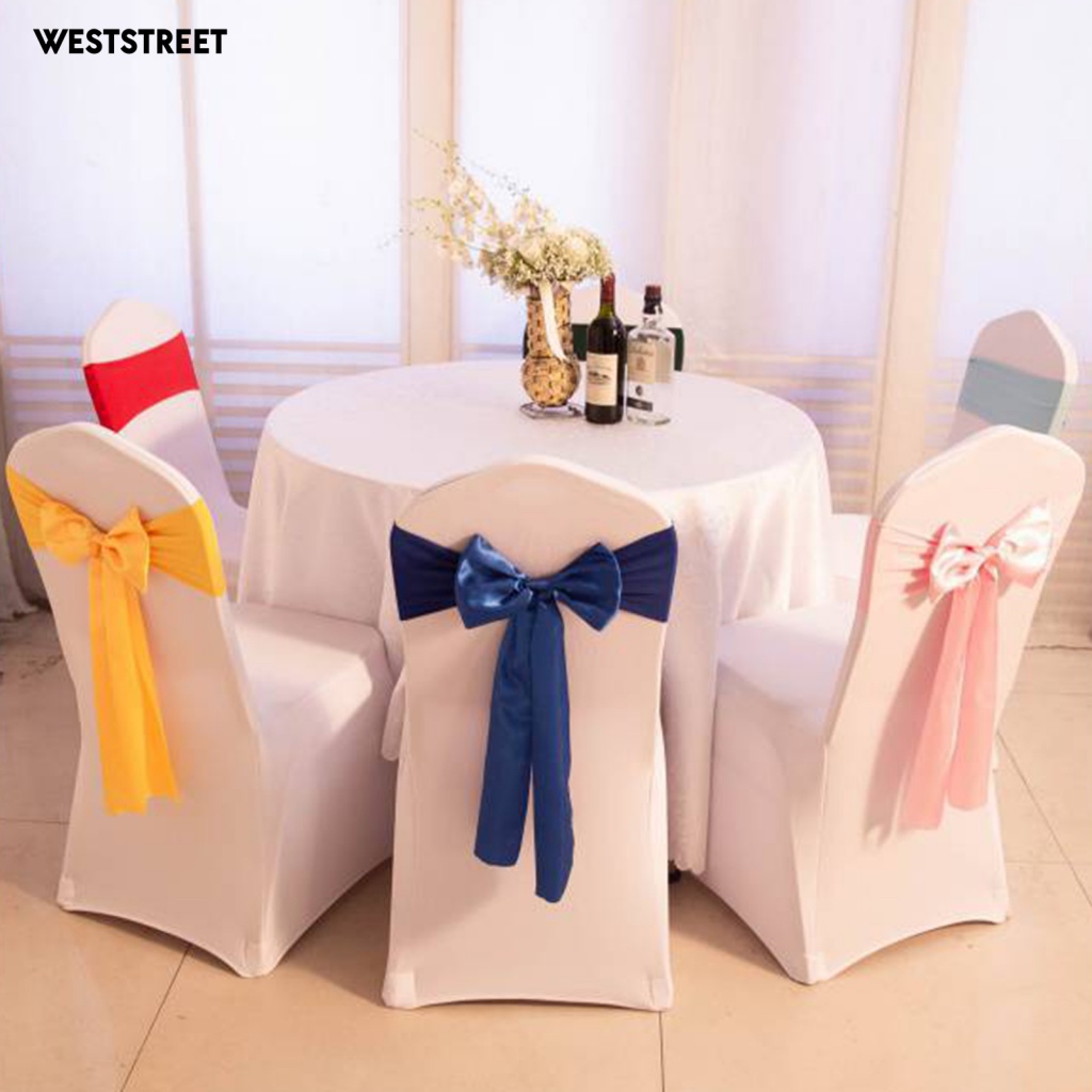 Bộ 5 Nơ Thắt Ghế Ngồi Trang Trí Tiệc Cưới / Sự Kiện