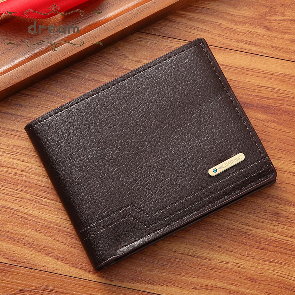 【DREAMLIFE】Mens Wallet Wallet Water Proof Credit Card Holder ID Holder PU Leather