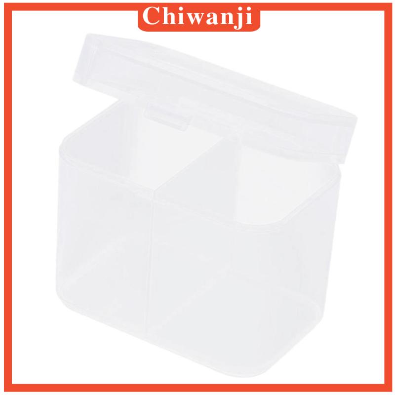 Hộp Đựng Tăm Bông / Bông Tẩy Trang Chống Bụi 2 Tầng Tiện Dụng