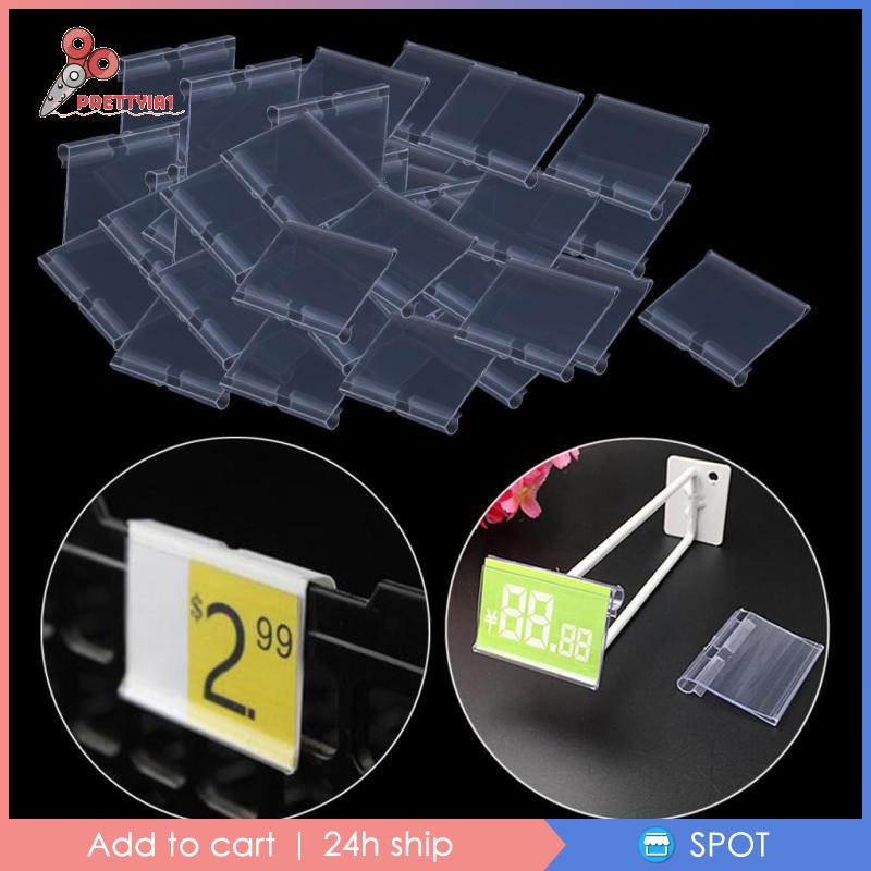 [Prettyia1] Set 2 Giá Đỡ Nhãn Màu Trong Suốt Kích Thước 60x42mm