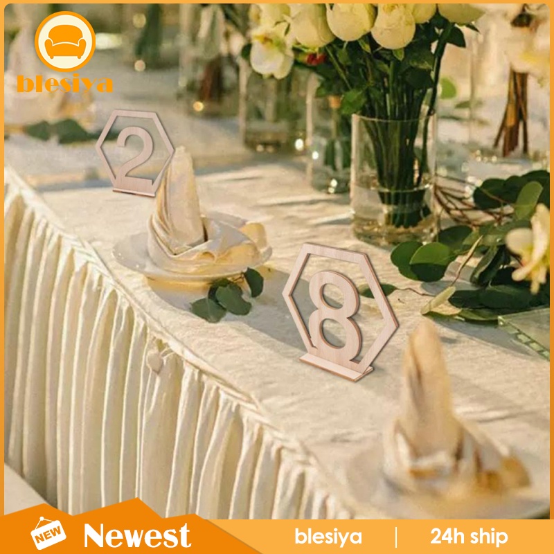 Bộ Số 1-20 Bằng Gỗ Để Bàn Trang Trí Tiệc Cưới DIY