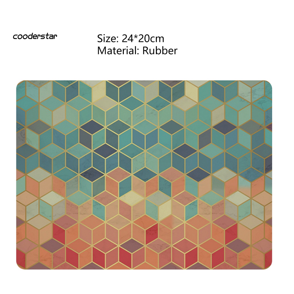 Tấm Lót Chuột Và Bàn Phím Bằng Polygon Nhẹ Mềm Mại Họa Tiết Đa Giác Độc Đáo Tiện Dụng