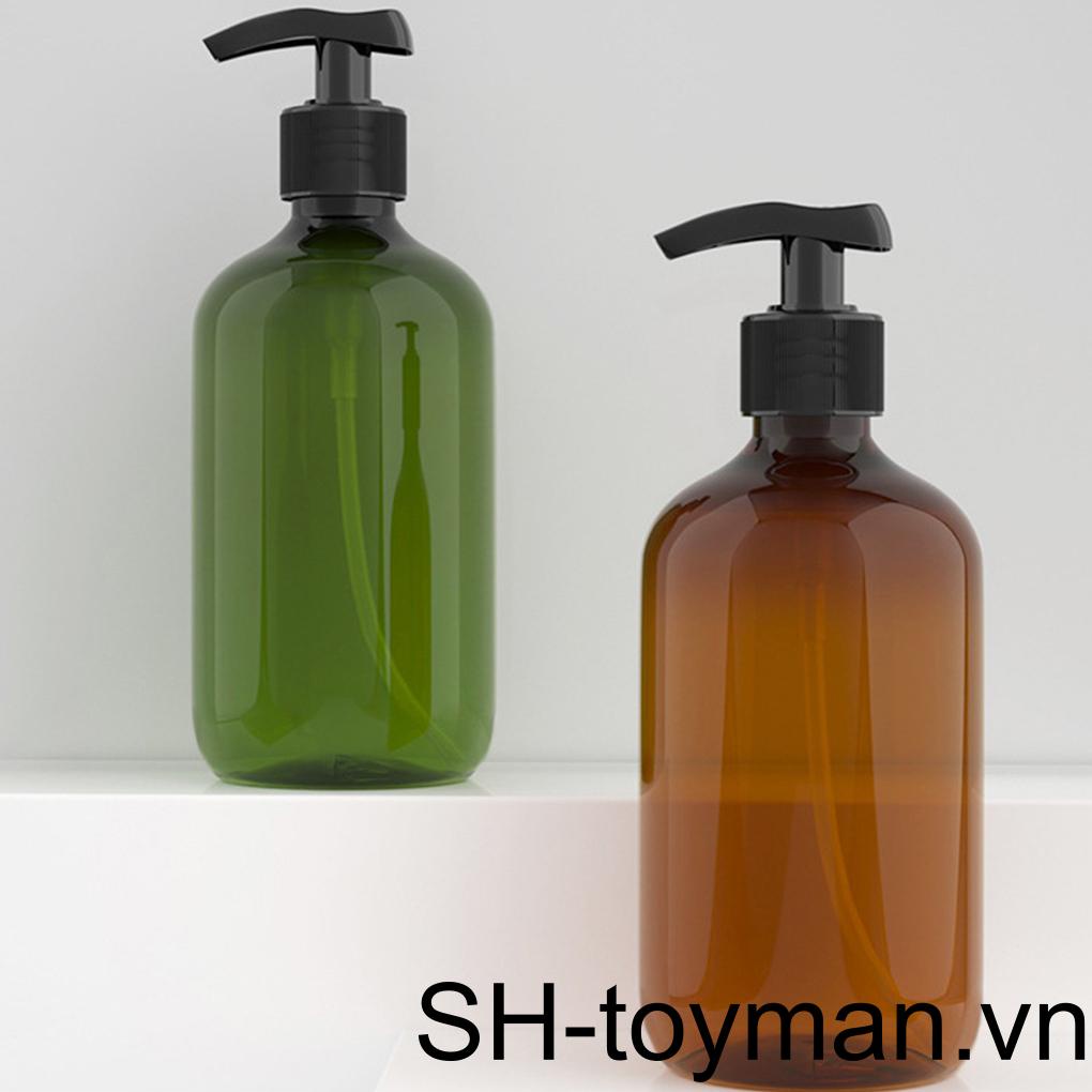 Chai Nhựa Rỗng 500ml Đựng Dầu Gội / Sữa Tắm Dạng Nhấn Tiện Dụng