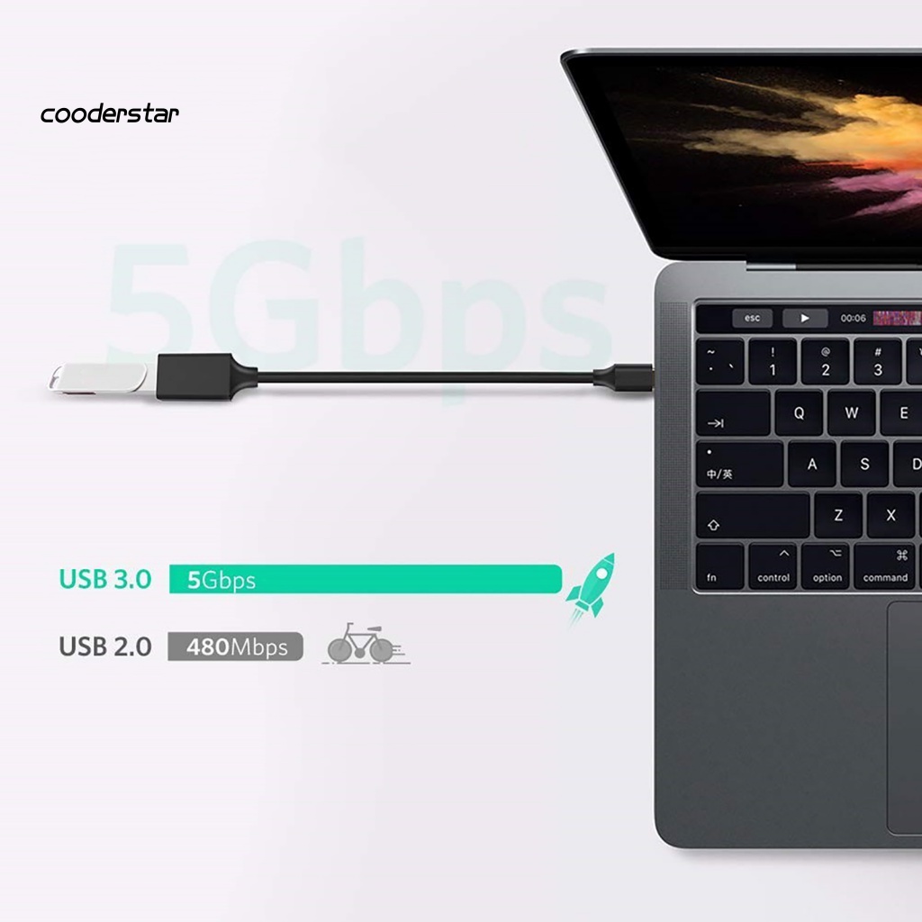 Dây Cáp Sạc Nhanh Cổng Type-C Sang Cổng Usb 3.0 OTG Chuyên Dụng Cho Notebook