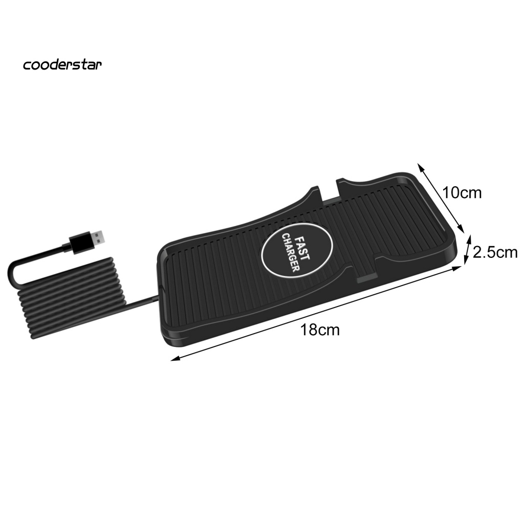 1 Bộ Đế Sạc Không Dây USB Bảo Vệ Nhiệt Độ Chống Trượt Đa Năng Dành Cho Văn Phòng