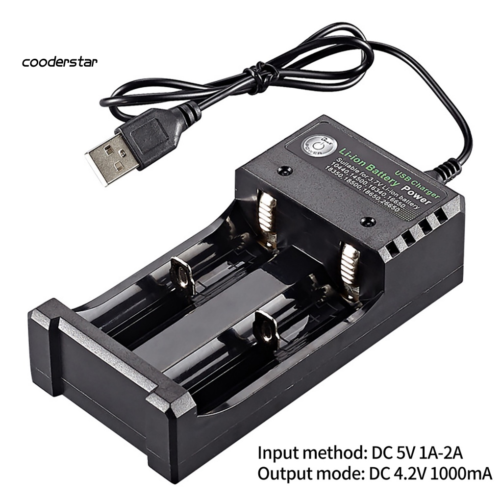 Thiết Bị Sạc Pin Hai Cổng USB 4.2V Chịu Nhiệt Độ Cao Cho 18650 18500 14500 26650