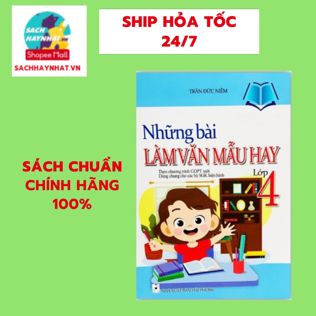 Sách - Những bài làm văn mẫu hay lớp 4 ( theo chương trình GDPT mới ) - dùng chung cho các bộ SGK hiện hành