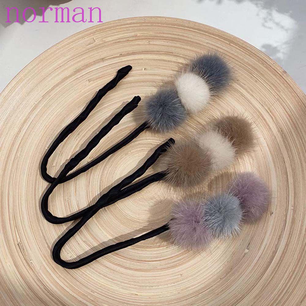 Dây Cột Tóc Co Giãn Mềm Mại Đính Bông Hoa Dễ Thương