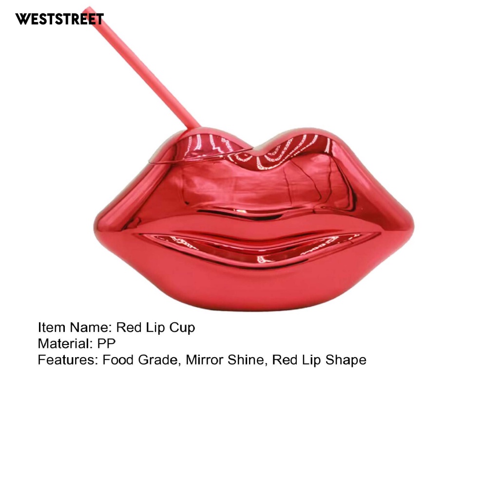 Ly Uống Nước Hình Đôi Môi Dễ Thương Chống Rò Rỉ