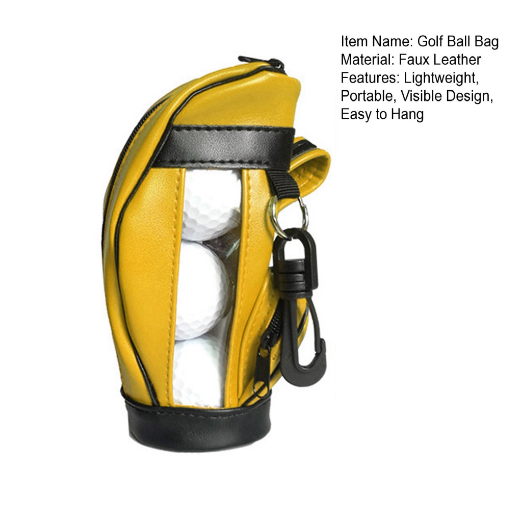 1 Set Túi Đựng Gậy Đánh Golf Đeo Thắt Lưng Có Khóa Kéo Tiện Lợi