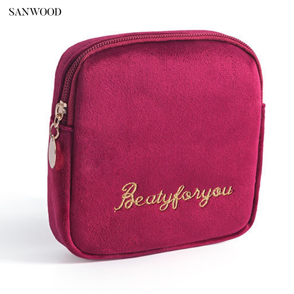 Túi Đựng Khăn Giấy Đa Năng Tiết Kiệm Không Gian Bằng Vải Nỉ Đơn Giản Cho Nữ