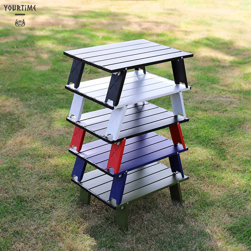 Bàn Xếp Mini Để Giường Ngủ / Cắm Trại Ngoài Trời Tiện Dụng