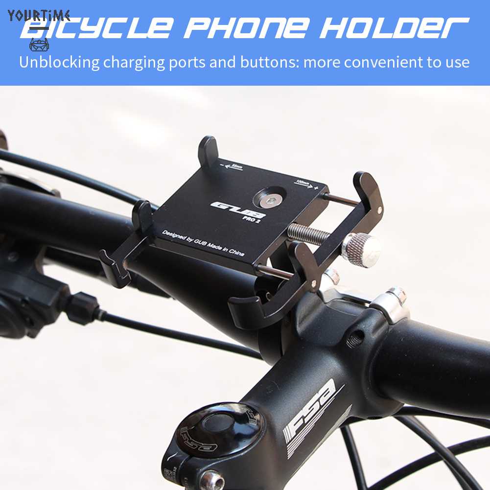 Gub Giá Đỡ Điện Thoại Bằng Hợp Kim Nhôm Gắn Tay Lái Xe Đạp