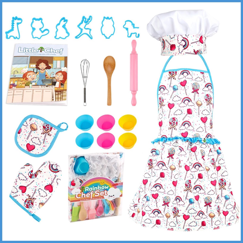 Bộ Đồ Chơi Đầu Bếp Nấu Ăn Vui Nhộn Cho Bé Gái