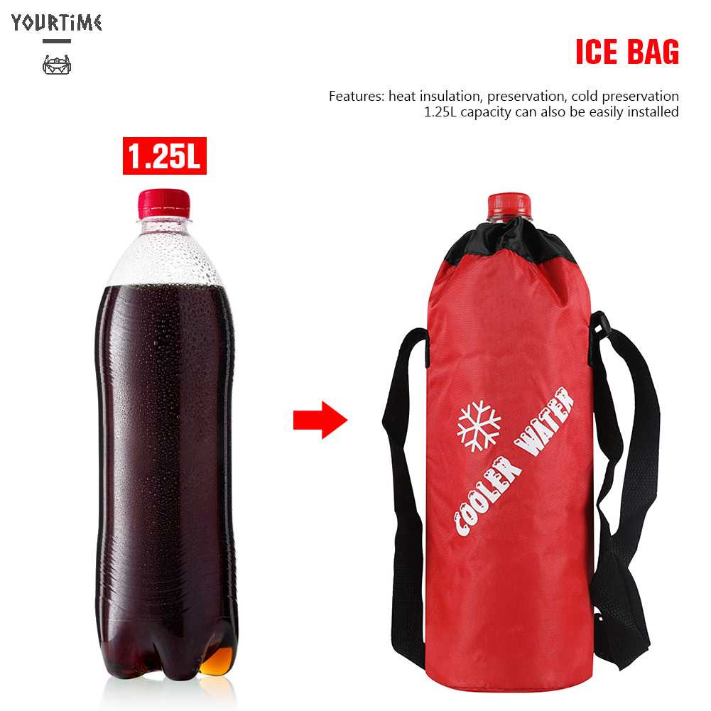 Túi Đựng Bình Nước Làm Mát Bằng Lá Nhôm Siêu Bền Tiện Dụng Mang Theo Du Lịch Cắm