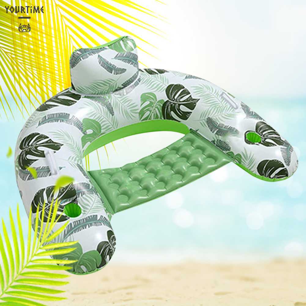 Phao Bơi Bơm Hơi Bằng PVC Kèm Giá Đỡ Cốc Chuyên Dụng Chất Lượng Cao