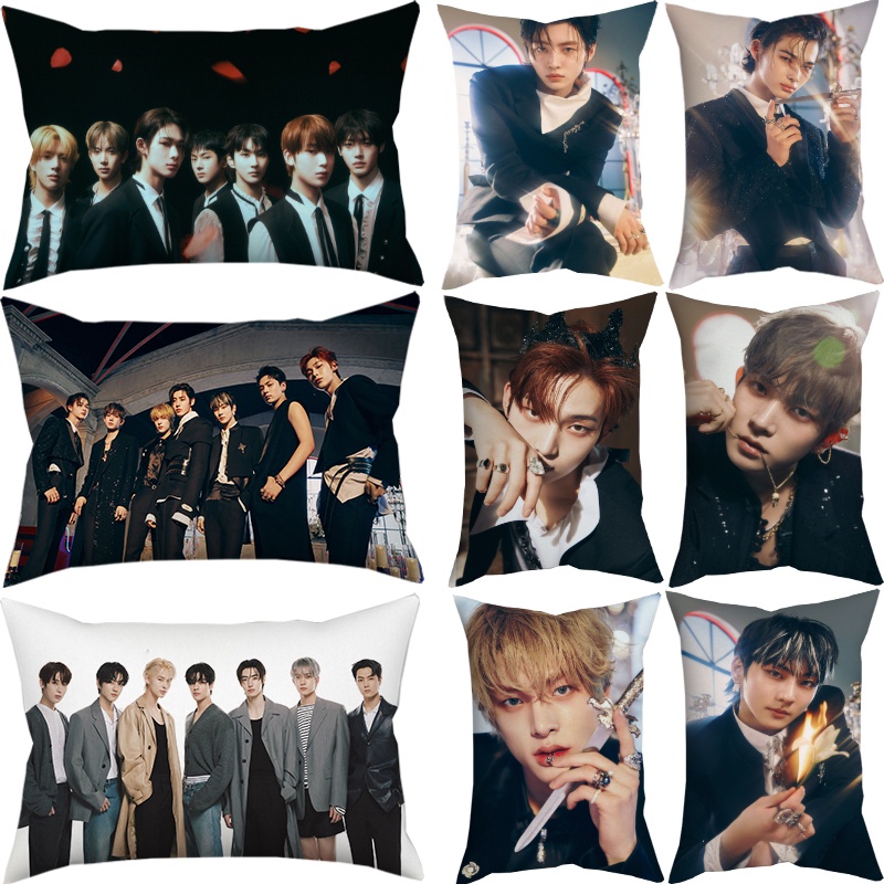 Vỏ gối ENHYPEN < DARK BLOOD > Jungwon, Jay, Jake, Ni-Ki, Heesung, Sunghoon và Sunoo Vỏ gối Polyester